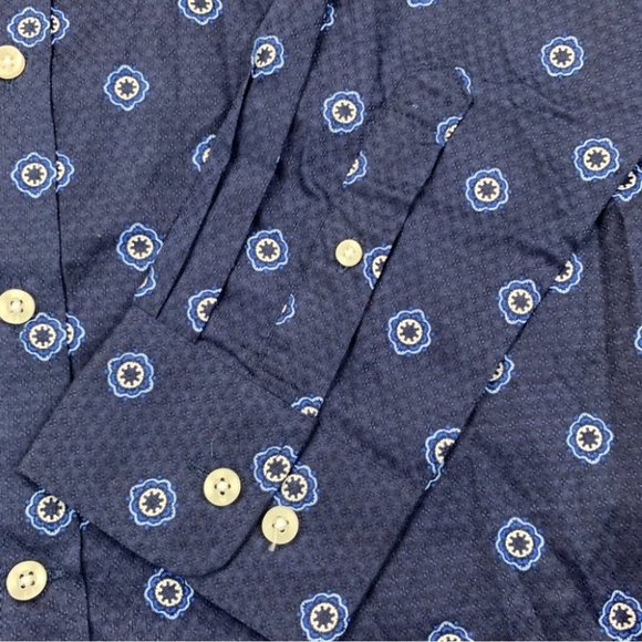 CLUB ROOM Men's Geo-Print Dobby Shirt Size S - Picture 5 of 11